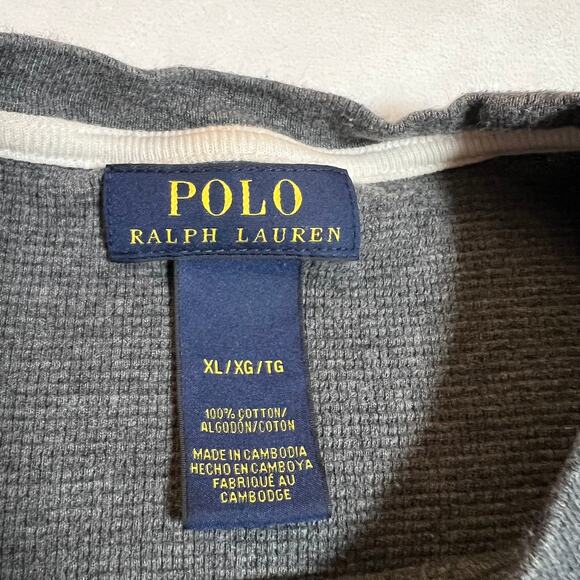 Polo Ralph Lauren Men's Crewneck Thermal Pullover Shirt Size XL Cozy Winter Warm - Picture 4 of 7